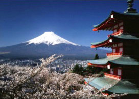 the World Heritage site Mt. Fuji